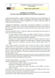 Informativa Privacy ai lavoratori